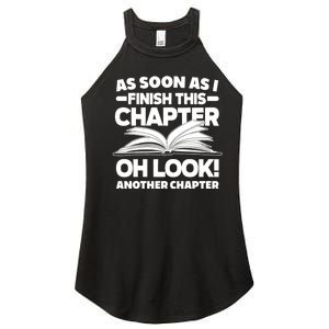 Just One More Chapter Funny Bookworm Gift Women's Perfect Tri Rocker Tank