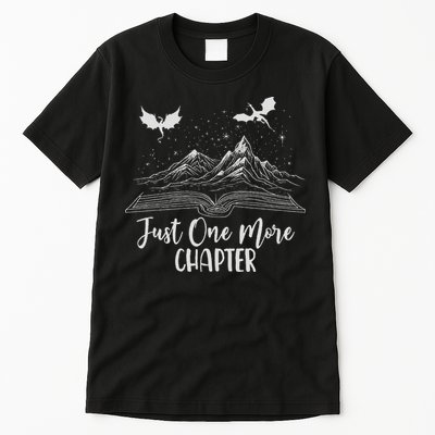 Just One More Chapter Romantasy Dragon Fantasy Romance Book Tall T-Shirt