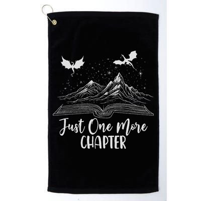 Just One More Chapter Romantasy Dragon Fantasy Romance Book Golf Towel