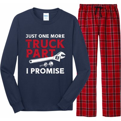 Just One More Truck Part I Promise Auto Mechanic Garage Long Sleeve Pajama Set