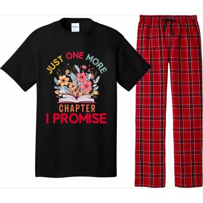 Just One More Chapter I Promise Funny Book Lover Worm Pajama Set