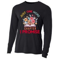 Just One More Chapter I Promise Funny Book Lover Worm Cooling Performance Long Sleeve Crew