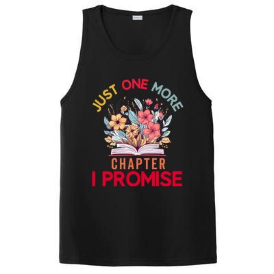 Just One More Chapter I Promise Funny Book Lover Worm PosiCharge Competitor Tank