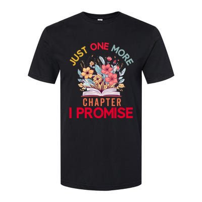 Just One More Chapter I Promise Funny Book Lover Worm Softstyle CVC T-Shirt