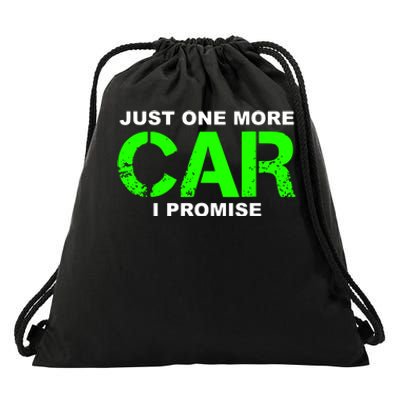 Just One More Car I Promise Drawstring Bag