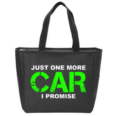 Just One More Car I Promise Zip Tote Bag