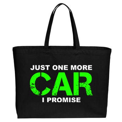 Just One More Car I Promise Cotton Canvas Jumbo Tote