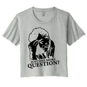 Just One More Question Women's Crop Top Tee