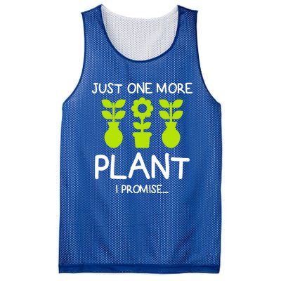 Just One More Plant I Promise Gardening Houseplant Lover Gift Mesh Reversible Basketball Jersey Tank