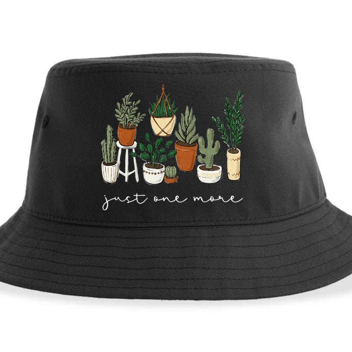 Just One More Plant Gardening Funny Plant Lady Lover Sustainable Bucket Hat