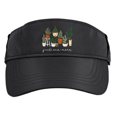 Just One More Plant Gardening Funny Plant Lady Lover Adult Drive Performance Visor