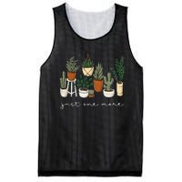 Just One More Plant Gardening Funny Plant Lady Lover Mesh Reversible Basketball Jersey Tank