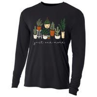 Just One More Plant Gardening Funny Plant Lady Lover Cooling Performance Long Sleeve Crew