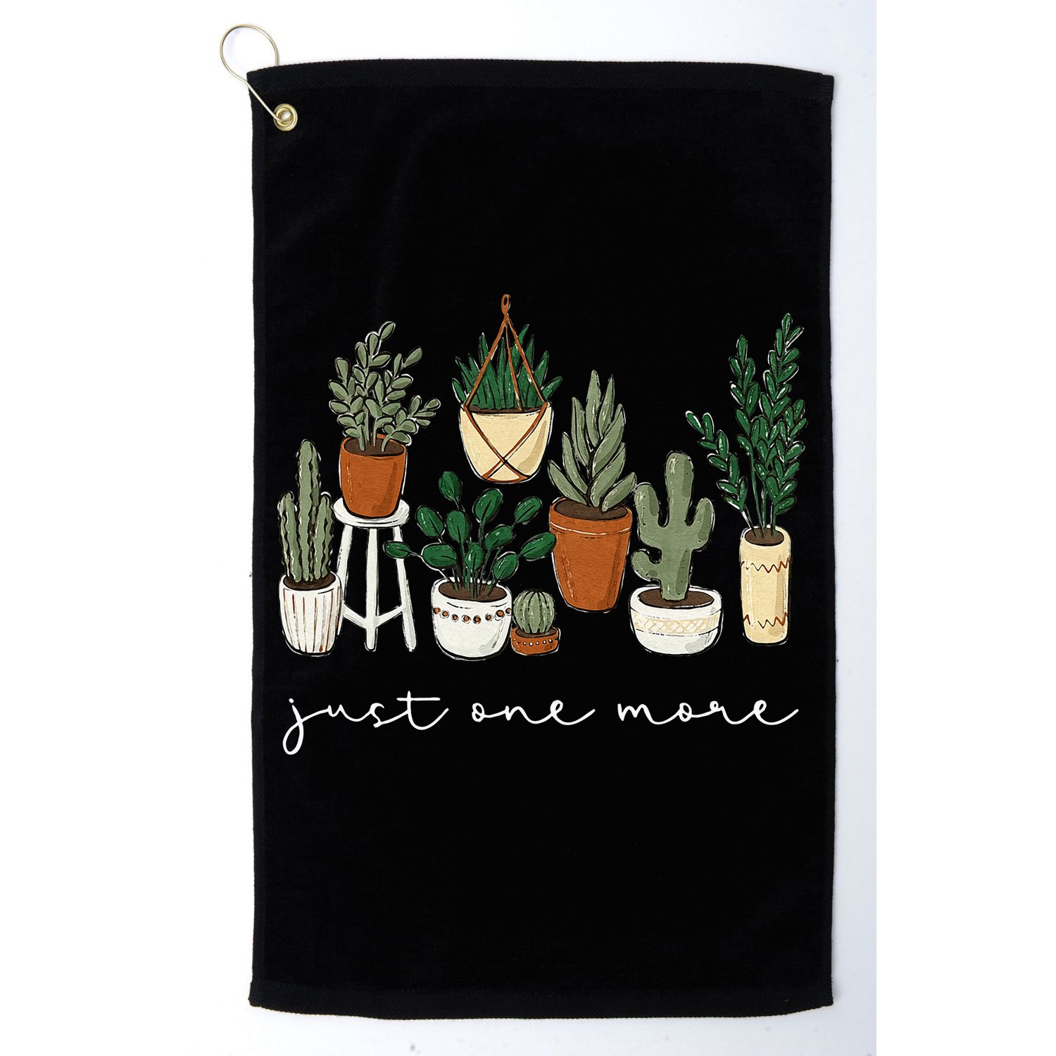 Just One More Plant Gardening Funny Plant Lady Lover Golf Towel