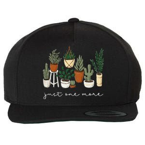 Just One More Plant Gardening Funny Plant Lady Lover Wool Snapback Cap