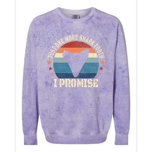 Just One More Shark Th I Promise Fossil Hunter Colorblast Crewneck Sweatshirt