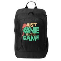 Just One More Game Pickleball Gift For Team Sport City Backpack