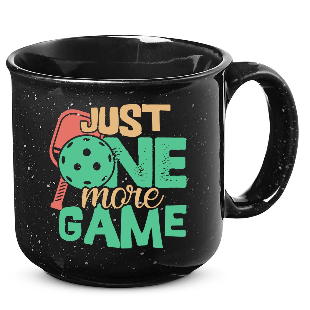 Just One More Game Pickleball Gift For Team Sport 15oz Campfire Ceramic Mug