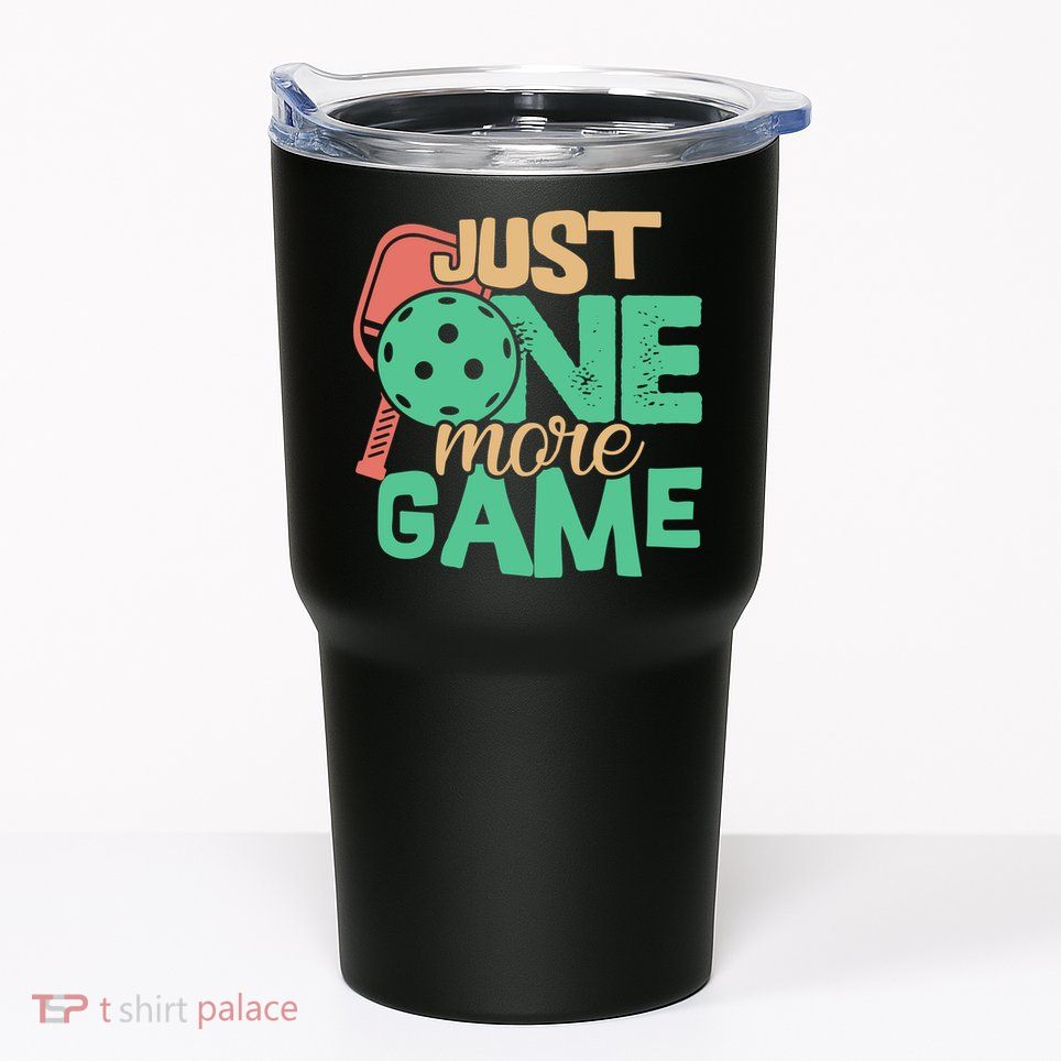 Just One More Game Pickleball Gift For Team Sport Tumbler