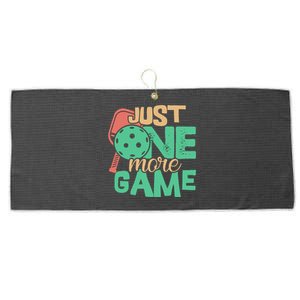 Just One More Game Pickleball Gift For Team Sport Large Microfiber Waffle Golf Towel