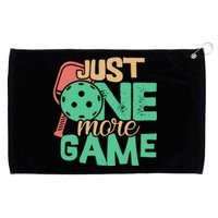 Just One More Game Pickleball Gift For Team Sport Grommeted Golf Towel