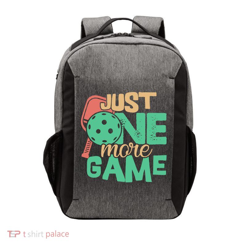 Just One More Game Pickleball Gift For Team Sport Vector Backpack