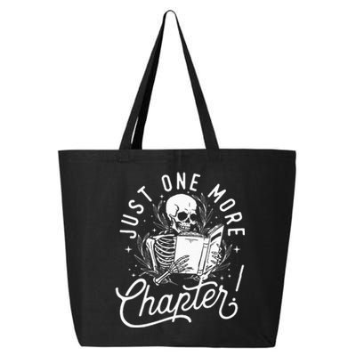 Just One More Chapter Skeleton Reader Reading Book Lover 25L Jumbo Tote