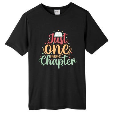 Just One More Chapter” Book Lovers Day Gift Tall Fusion ChromaSoft Performance T-Shirt