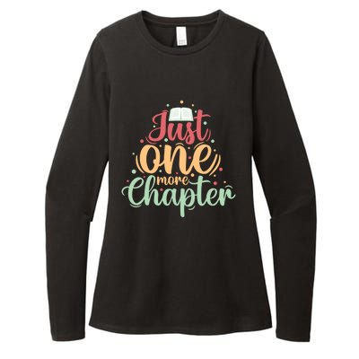 Just One More Chapter” Book Lovers Day Gift Womens CVC Long Sleeve Shirt