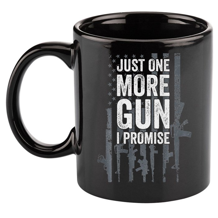 Just One More Gun I Promise Funny Guns Lover Gift 11oz C Handle Ceramic Mug