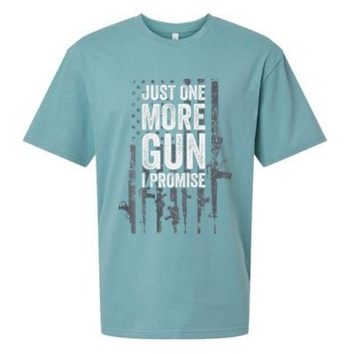 Just One More Gun I Promise Funny Guns Lover Gift Sueded Cloud Jersey T-Shirt