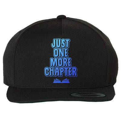 Just One More Chapter Funny Book Reading Literary Great Gift Wool Snapback Cap