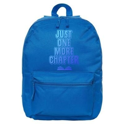 Just One More Chapter Funny Book Reading Literary Great Gift 16 in Basic Backpack