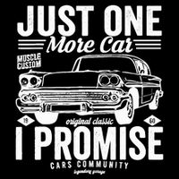 Just One More Car I Promise Funny Present For Car City Backpack