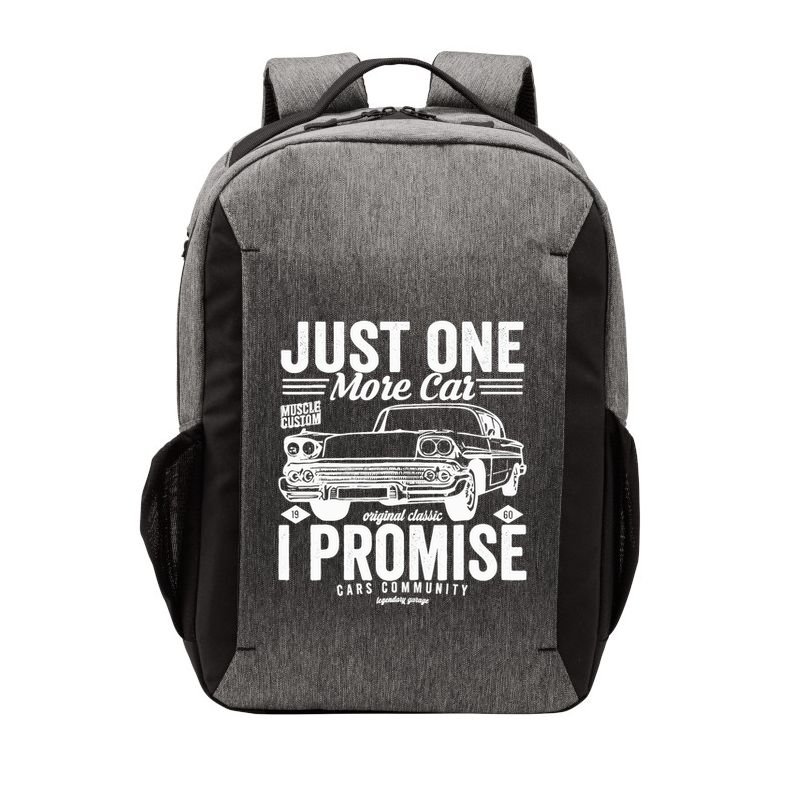 Just One More Car I Promise Funny Present For Car Vector Backpack