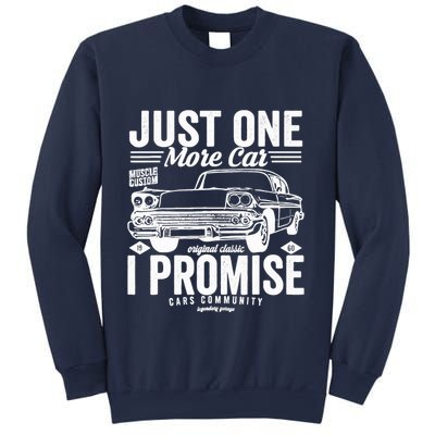 Just One More Car I Promise Funny Present For Car Sweatshirt