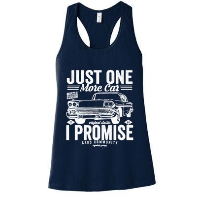Just One More Car I Promise Funny Present For Car Womens Tank Top