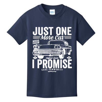 Just One More Car I Promise Funny Present For Car Kids T-Shirt