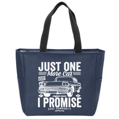 Just One More Car I Promise Funny Present For Car Zip Tote Bag