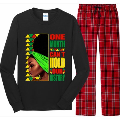 Juneteenth One Month Can't Hold Our Black History Month Gift Long Sleeve Pajama Set