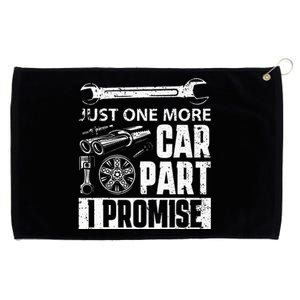 Just one more Car Part I Promise Mechanic Enthusiast Gear Grommeted Golf Towel