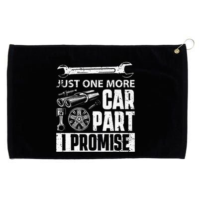 Just one more Car Part I Promise Mechanic Enthusiast Gear Grommeted Golf Towel