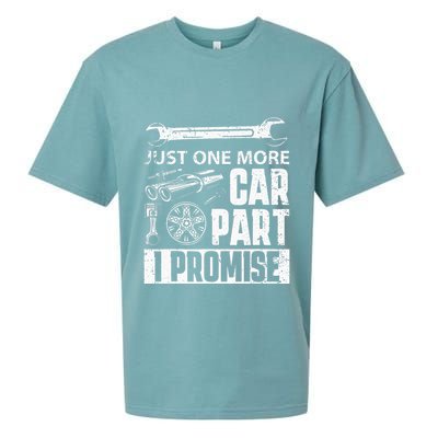 Just one more Car Part I Promise Mechanic Enthusiast Gear Sueded Cloud Jersey T-Shirt