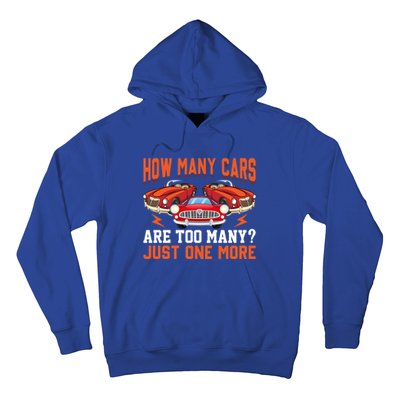 Just One More Car Vintage Classic Car Lovers Dad Grandpa Fun Cute Gift Hoodie