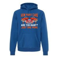 Just One More Car Vintage Classic Car Lovers Dad Grandpa Fun Cute Gift Premium Hoodie