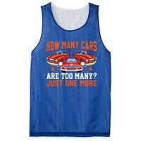 Just One More Car Vintage Classic Car Lovers Dad Grandpa Fun Cute Gift Mesh Reversible Basketball Jersey Tank