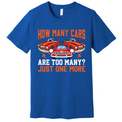 Just One More Car Vintage Classic Car Lovers Dad Grandpa Fun Cute Gift Premium T-Shirt