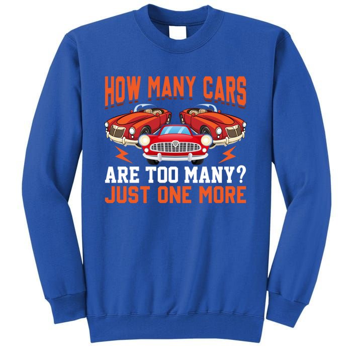 Just One More Car Vintage Classic Car Lovers Dad Grandpa Fun Cute Gift Tall Sweatshirt