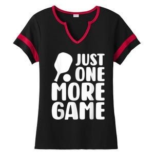 Just One More Game Ladies Halftime Notch Neck Tee