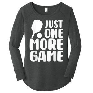 Just One More Game Women's Perfect Tri Tunic Long Sleeve Shirt